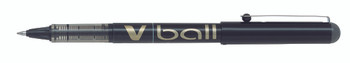 Pilot Vball Liquid Ink Rollerball Pen 0.7Mm Tip 0.4Mm Line Black Pack 12 4902505134715SA