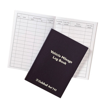 Guildhall Vehicle Mileage Book 149X104mm 120 Pages Black T43Z T43Z Guildhall Vehicle Mileage Book 149X104mm 120 Pages Black T43Z T43Z