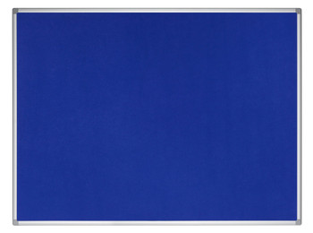 Bi-Office Earth-It Blue Felt Noticeboard Aluminium Frame 900X600mm FA0343790
