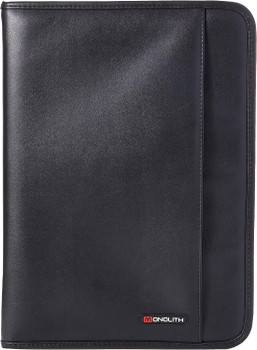 Monolith A4 Conference Folder and Pad Clip Leather Look Black 2926 2926 Monolith A4 Conference Folder and Pad Clip Leather Look Black 2926 2926