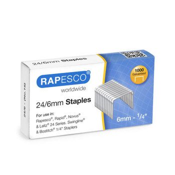 Rapesco 24/6Mm Galvanised Staples Pack 1000 S24607Z3