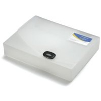 Rapesco 60Mm Rigid Wallet Box File A4 Clear 0714