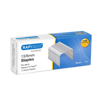 Rapesco 13/6Mm Galvanised Staples Pack 5000 S13060Z3