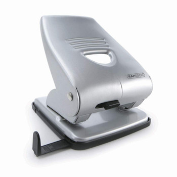 Rapesco 835 2 Hole Punch Metal 40 Sheet Silver 1024