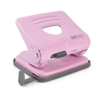 Rapesco 825 2 Hole Punch Metal 25 Sheet Candy Pink 1358