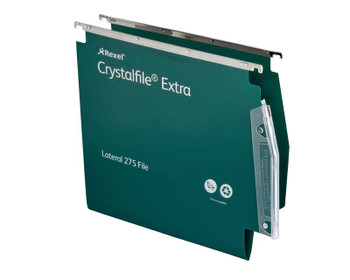 Rexel Crystalfile Extra 275 Foolscap Lateral Suspension File Polypropylene 15Mm 70637