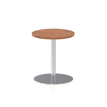 Dynamic Italia 600Mm Poseur Round Table Walnut Top 725Mm High Leg ITL0107 ITL0107