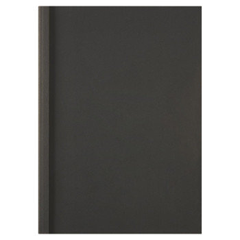 Gbc Thermal Binding Cover A4 1.5Mm Clear Pvc Front Black Leathergrain Back Pack IB451607