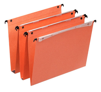 Orgarex Dual Vertical A4 Suspension File Card 15Mm Orange Pack 25 21632 21632