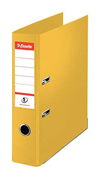 Esselte Mini Lever Arch File Polypropylene A4 50Mm Spine Width Yellow Pack 10 81 811410