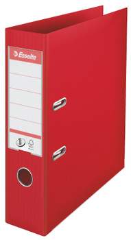 Esselte No.1 Lever Arch File Polypropylene A4 75Mm Spine Width Red Pack 10 81133 811330