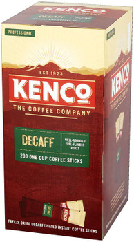 Kenco Decaffeinated Freeze Dried Instant Coffee Sticks 1.8G Pack 200 4032262