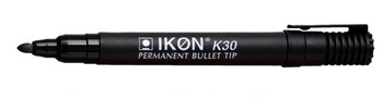 Valuex Permanent Marker Bullet Tip 2Mm Line Black Pack 10 K30-01