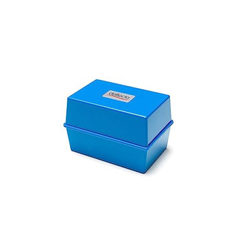 Valuex Deflecto Card Index Box 8x5" 203x127mm Blue CP012YTBLU Valuex Deflecto Card Index Box 8x5" 203x127mm Blue CP012YTBLU