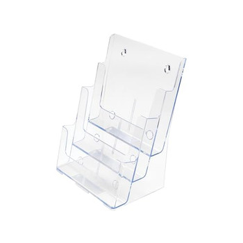 Deflecto Literature Holder 3 Tier A4 Portrait Clear 77301 77301 Deflecto Literature Holder 3 Tier A4 Portrait Clear 77301 77301