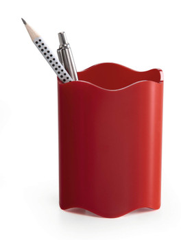 Durable Vivid Trend Pen Pot Plastic Red 1701235080