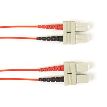 Black Box FOLZH50-003M-SCSC-RD 50 MM FO PATCH CABLE DUPLX. FOLZH50-003M-SCSC-RD