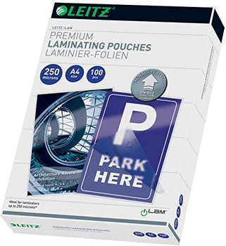 Leitz 74840000 A4 UDT iLAM 2 x 250 Micron Pouch 100Pk 74840000 Leitz 74840000 A4 UDT iLAM 2 x 250 Micron Pouch 100Pk 74840000