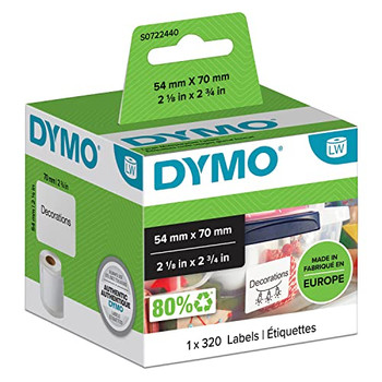 Dymo 99015 54mm x 70mm Large Multipurpose Labels Black On White 99015 Dymo 99015 54mm x 70mm Large Multipurpose Labels Black On White 99015