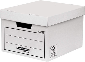 Fellowes General Storage Box White Pack of 10 00155 15502