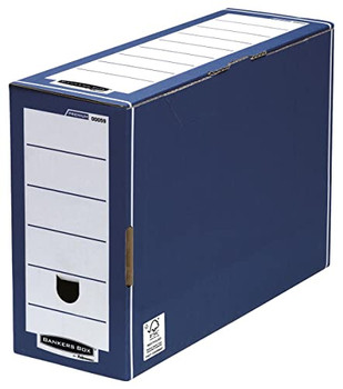 Bankers Box Premium Transfer File 127 mm Blue Pack of 10 5902