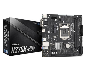 Asrock 90-MXBF40-A0UAYZ H370M-HDV Intel� H370 LGA 90-MXBF40-A0UAYZ