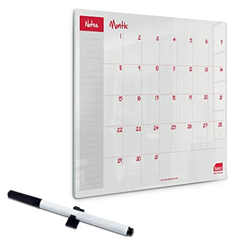 Sasco Semi Opaque Acrylic Mini Whiteboard Monthly Planner Desktop 2410185 2410185