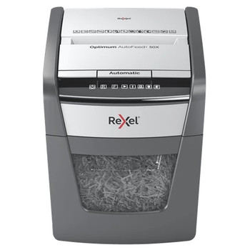 Rexel Optimum AutoFeed+ 50X Automatic Cross Cut Paper Shredder 2020050X 2020050X