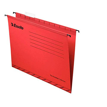 Esselte Classic Foolscap Suspension File Board 15Mm V Base Red Pack 25 90336 90336