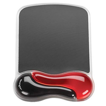 Kensington 62402 Duo Gel Mouse Pad Wave Red and Smoke 62402