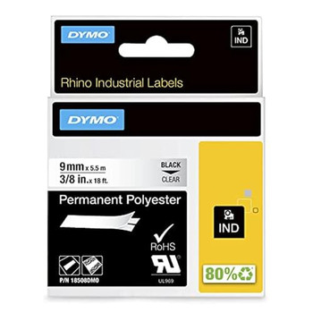 Dymo 18508 9mm Polyester Tape 18508DMO Dymo 18508 9mm Polyester Tape 18508DMO