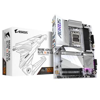 Gigabyte B650E AORUS ELITE X AX ICE Motherboard - Supports AMD Ryzen 8000 CPUs 1 B650E AORUS ELITE X ICE