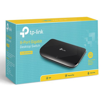 Tp-Link TL-SG1008D V8 8-Port Gigabit Unmanaged Desktop Switch Plastic Case TL-SG1008D