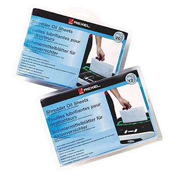 Rexel 2101949 Shredder Lubricant Sheets 20pk SHREDDEROILSHEETS_20PK