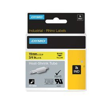 Dymo 18058 19mm Yellow Sleeve 18058 Dymo 18058 19mm Yellow Sleeve 18058