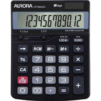 Aurora DT940C Desk Calculator DT940C Aurora DT940C Desk Calculator DT940C