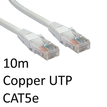 Rj45 M To Rj45 M Cat5e 10M White Oem Moulded Boot Copper Utp Network Cable URT-610W