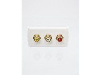 VivoLink WI221282 Outlet Panel Composite 3xRCA WI221282
