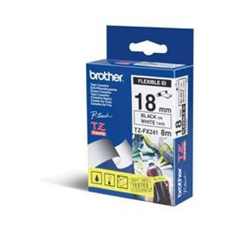 Brother TZEFX241 Black on White TZEFX241 Brother TZEFX241 Black on White TZEFX241