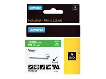 Dymo 1805420 19mm White on Green 1805420 Dymo 1805420 19mm White on Green 1805420