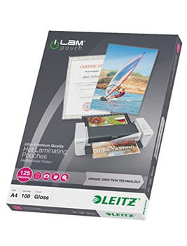 Leitz 74810000 A4 UDT iLAM 125 Micron Pouch 100Pk 74810000 Leitz 74810000 A4 UDT iLAM 125 Micron Pouch 100Pk 74810000
