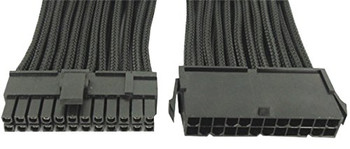 Gelid Black Braided 24-pin ATX Extension GEL-CA-24P-BLACK