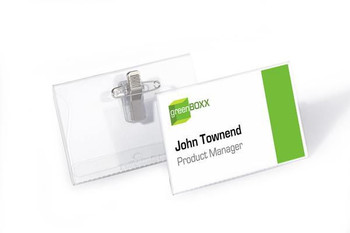 Durable 810119 Pvc Combi Clip Name Badge 810119