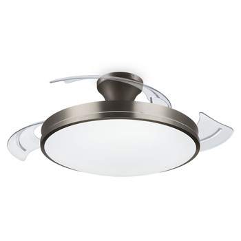 Philips Atlas Fan Ceiling Light 35+28 W 1 bulbs LED IP20 Nickel 929004081901