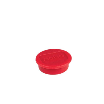 Nobo Magnetic Whiteboard Magnets 10 Pack 13mm Coloured Magnets Red 1915286 1915286
