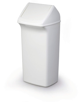 Durable Durabin Plastic Waste Recycling Bin Rectangular 40 Litre With White Lid 1809798010