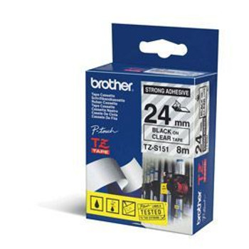 Brother TZES151 Black on Clear TZES151 Brother TZES151 Black on Clear TZES151