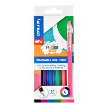 Frixion Ball Stick Rollerball Pens 0.7Mm Tip Assorted Pack 6 - 5012052061965 5012052061965