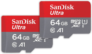 Sandisk Ultra 64Gb Class 10 Uhs-1 U1 Microsdxc Memory Card 2 Pack SDSQUAB-064G-GN6MT