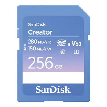 SanDisk Creator 256 GB SDXC Class 10 UHS-II 280 MB/s 150 MB/s SDSDXEP-256G-GNCIS